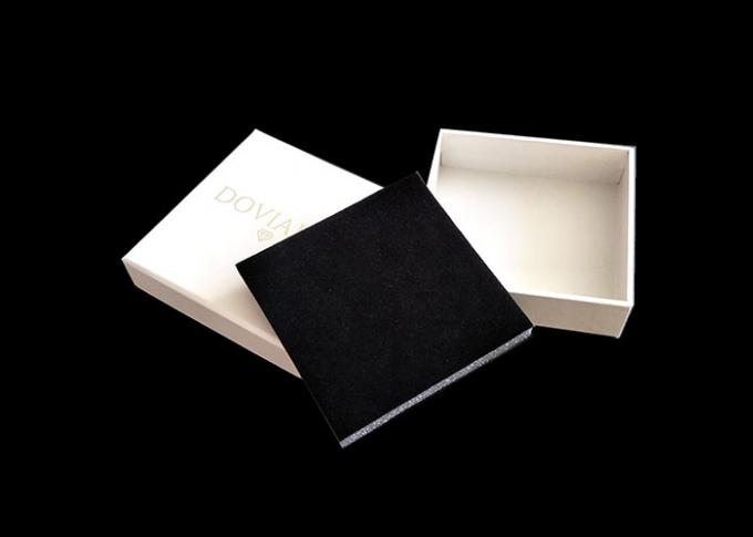 Caixas de presente de cartão brancas decorativas, caixas atuais com a inserção da bandeja das tampas