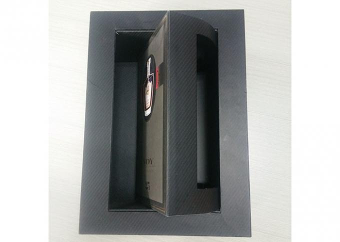 Caixa magnética feita sob encomenda do fechamento do logotipo, vinho tinto magnético superior da caixa da aleta feito a mão