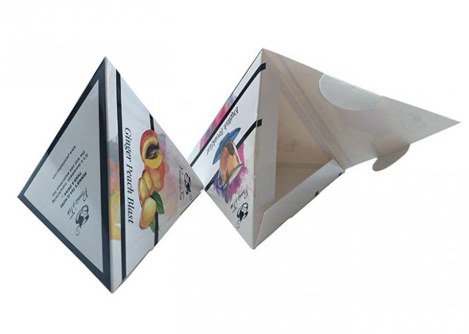O alimento de café da manhã reciclável da caixa do comprovante de presente do cartão do frontão leva o teste padrão impresso