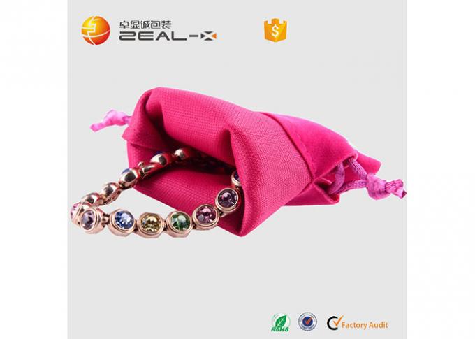Proteção de empacotamento da joia dos sacos de cordão de veludo da colar delicada popular
