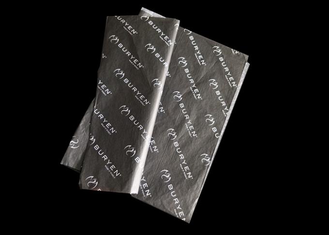 Impressão deslocada de carimbo quente personalizada do projeto do logotipo do lenço de papel do papel de embrulho