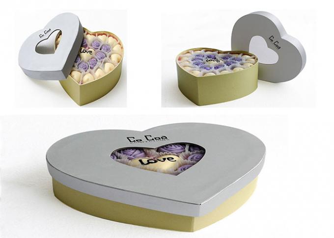 Cor feita sob encomenda dada forma coração da caixa de presente magnética do fechamento para o dia dos Valentim