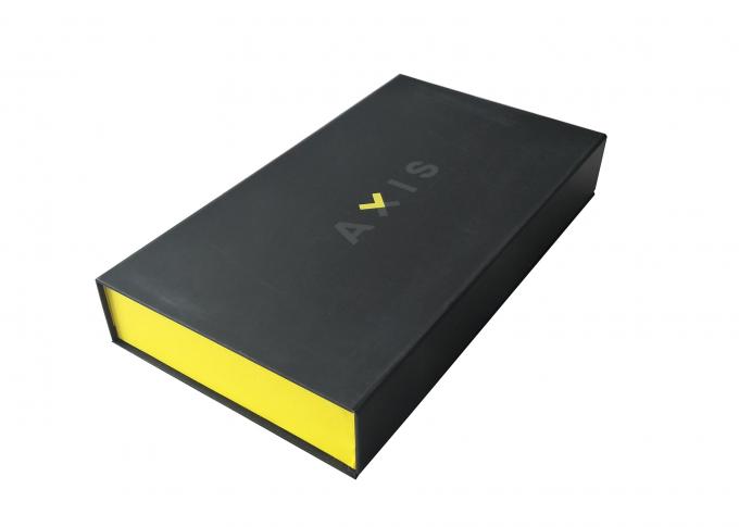 Livro magnético preto matte superfície matte de empacotamento eletrônica dada forma da laminação da caixa