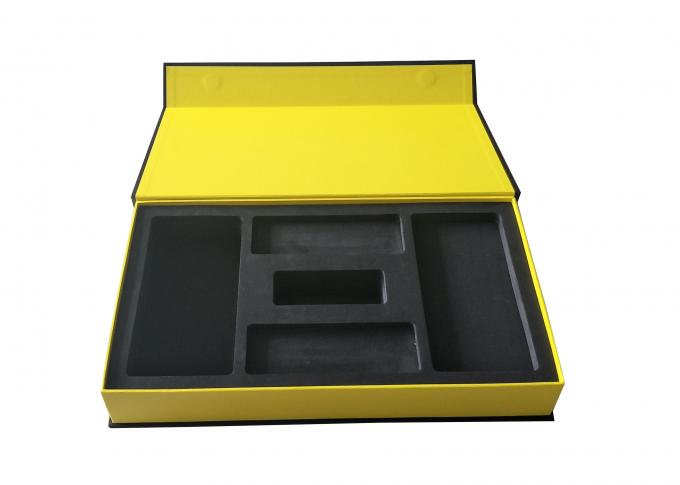 Livro magnético preto matte superfície matte de empacotamento eletrônica dada forma da laminação da caixa