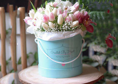 China Ramalhete redondo Eco extravagante de carimbo quente da flor de Rosa da caixa da flor do cartão - amigável fábrica