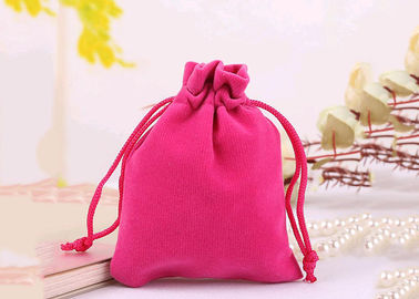 Do estilo durável de veludo de cordão dos sacos do algodão da aleta rosa pequeno brandamente colorido