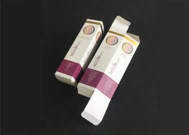 China Impressão completa de dobramento da caixa de vale-oferta do cartão grosso para produtos do cosmético dos cuidados com a pele fábrica