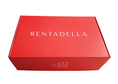 China Caixa de presente de papel vermelha luxuosa, caixa de empacotamento ondulada para chapéus/embalagem da decoração fábrica