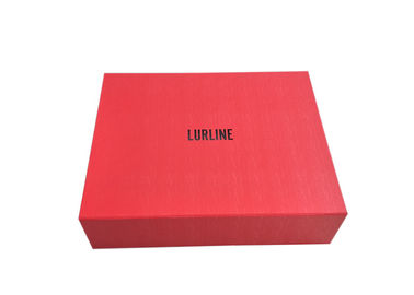 China Logotipo quente do preto da folha das caixas de presente dobráveis magnéticas vermelhas para o empacotamento da roupa fábrica