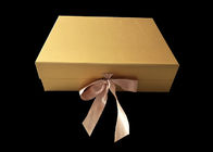 A caixa de presente do papel cor-de-rosa e de mármore personalizou a impressão, caixas de presente vazias gravadas do logotipo fornecedor