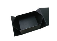 Preto reciclável que envolve a caixa de presente de papel de dobramento para o empacotamento da roupa ou das sapatas fornecedor