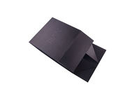 Logotipo UV caixas de presente de dobramento impressas do cartão, caixas de presente pretas com tampas fornecedor