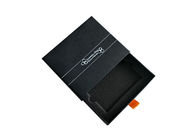 A caixa de corrediça de papel preta da caixa de fósforos da cor, desliza para fora a caixa de presente com inserção da espuma fornecedor