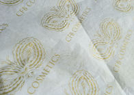 Cor branca lisa impressa do lenço de papel do presente do logotipo vestuário dourado personalizada fornecedor