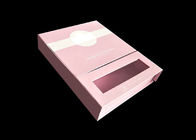 Caixa de vale-oferta magnética cor-de-rosa do fechamento com dois Interlayers e uma janela clara fornecedor