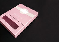 Caixa de vale-oferta magnética cor-de-rosa do fechamento com dois Interlayers e uma janela clara fornecedor