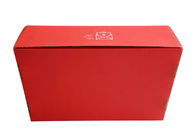 Caixa de presente de papel vermelha luxuosa, caixa de empacotamento ondulada para chapéus/embalagem da decoração fornecedor