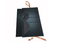 Material rígido do cartão da caixa preta da caixa de dobradura da cor para o empacotamento da extensão da peruca fornecedor