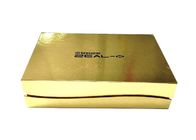 Empacotamento lustroso dado forma da extensão do cabelo do papel do ouro da caixa do cartão livro magnético fornecedor