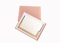 Tampa cor-de-rosa elegante e caixas baixas, caixas de presente de cartão personalizadas do tamanho para o álbum fornecedor