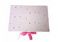 Caixas cor-de-rosa do papel de embrulho da cor, caixas de presente feitas sob encomenda que empacotam para o vestido das meninas fornecedor