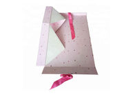 Caixas cor-de-rosa do papel de embrulho da cor, caixas de presente feitas sob encomenda que empacotam para o vestido das meninas fornecedor
