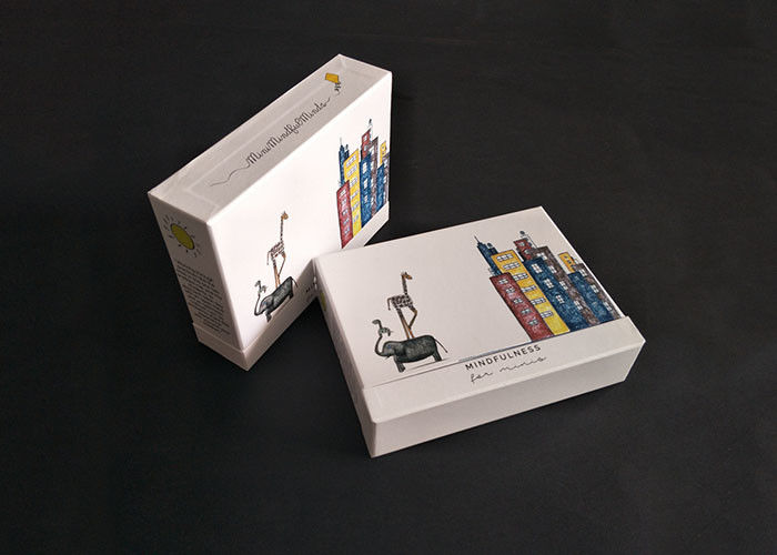 Teste padrão colorido que imprime a caixa rígida com os livros da brochura da tampa que empacotam deslizando a gaveta fornecedor