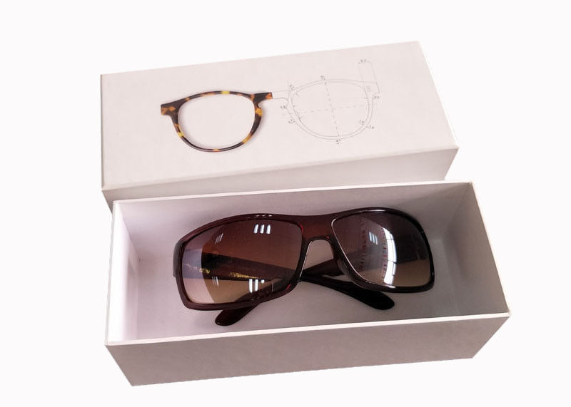 Caixas rígidas feitas sob encomenda personalizadas, caixas de presente de cartão dos óculos de sol com tampas fornecedor