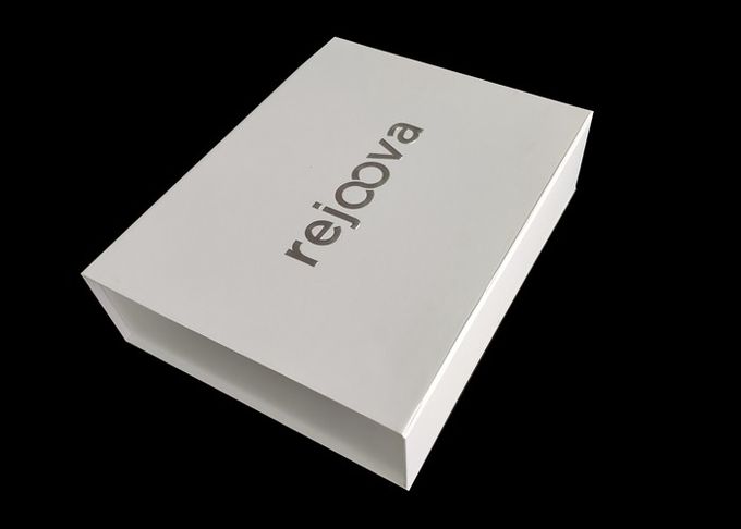 Inserção de prata gravada da espuma das caixas de presente 30 * 25 * 8cm Spong do cartão do logotipo