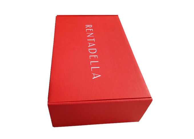 Caixa de presente de papel vermelha luxuosa, caixa de empacotamento ondulada para chapéus/embalagem da decoração