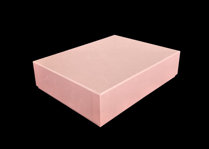 Tampa cor-de-rosa elegante e caixas baixas, caixas de presente de cartão personalizadas do tamanho para o álbum