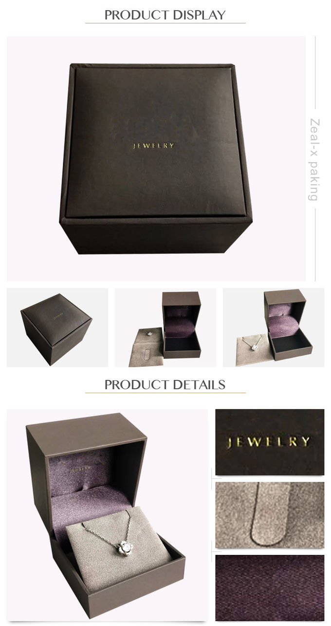 Caixas de presente de joia do papel de embalagem da colar, caixas de apresentação do cartão para mulheres