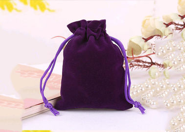 China De primeira ordem reciclável material do preto da bolsa do cordão de veludo de Fashional fábrica