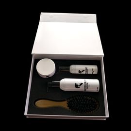 China Caixas de empacotamento consideravelmente impressas brancas alinhadas da esponja para o pente da água de gel dos homens fábrica