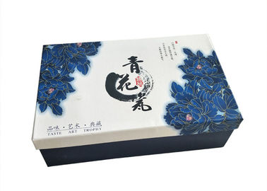 China Empacotamento colorido impresso da tampa e do presente do grupo de chá do estilo chinês de caixas baixas fábrica