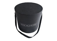 Caixa redonda da flor da cor preta de Pantone, laminação lustrosa Corses da caixa de presente redonda fornecedor