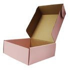 A cor cor-de-rosa imprimiu caixas de transporte logotipo do carimbo de ouro de 27 x de 22 x de 6.5cm fornecedor