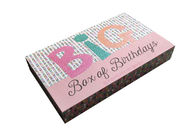 Projete o presente feito a mão colorido dado forma livro da caixa que empacota para o vestido das meninas fornecedor